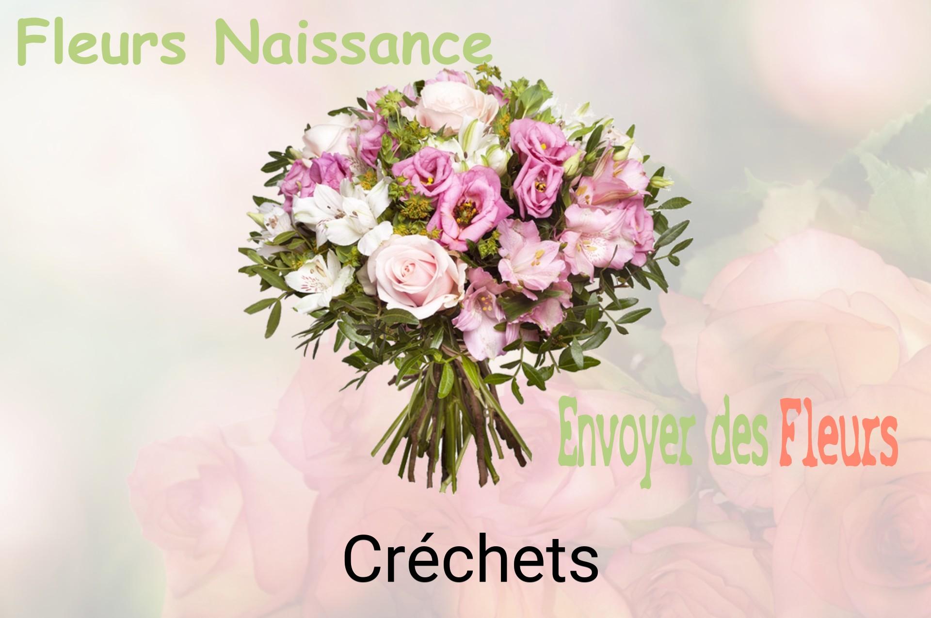 Bouquet de fleurs de naissance livré à Créchets